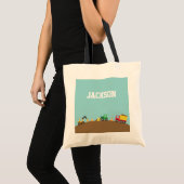 Tote Bag Véhicules de construction mignons pour garçons (Devant (produit))