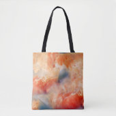 Tote Bag Veines de marbre liquide ardent (Devant)