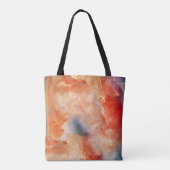 Tote Bag Veines de marbre liquide ardent (Dos)