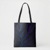 Tote Bag Veines de néon - Pulse électrique de la nature (Devant)