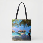 Tote Bag Veligandu, scène tropicale des Maldives (Devant)