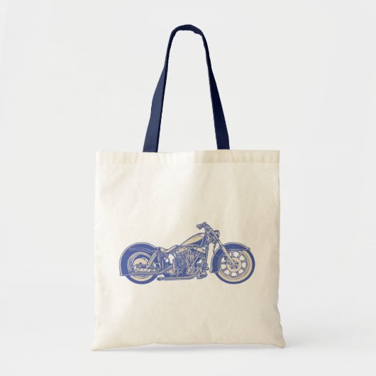 Tote Bag Vélo 10-11 - bleu (Devant)
