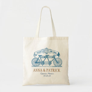 Tote Bag Vélo cadeau Mariage personnalisé