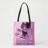 Tote Bag Vélo des années 1890 et Le Racycle (Devant)