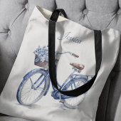 Tote Bag Vélo en Delft Blue personnalisable