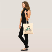 Tote Bag Vélo Rétro Simple Bleu