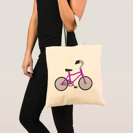 Tote Bag Vélo rose
