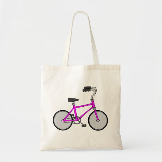Tote Bag Vélo rose (Devant)