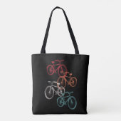 Tote Bag Vélos colorés (Dos)