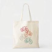 Tote Bag Vélos colorés (Devant)