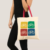 Tote Bag Vélos de couleur (Devant (produit))