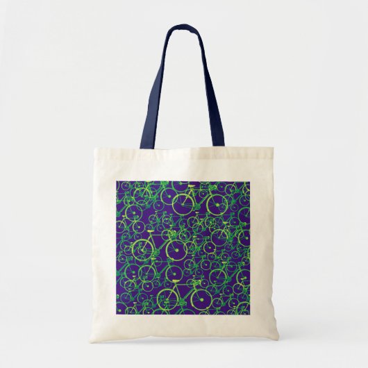 Tote Bag vélos : motif cycliste (Devant)