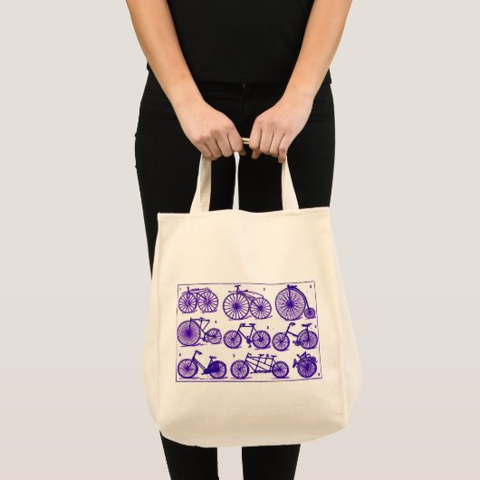 Tote Bag Vélos vintages (Devant (produit))