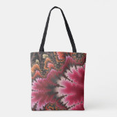 Tote Bag Velvety Rosy Floral Look Fractal Abstrait Monogram (Dos)