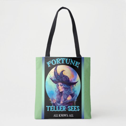 Tote Bag Vendeur Fortune Bleue _ Halloween (Devant)