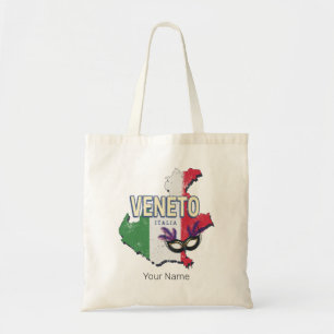 Tote Bag Veneto Italie Région Rétro Carte Souvenir Vintage