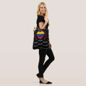 Tote Bag Venezuela Drapeau, Coeur Venezuela Drapeau mode/sp (Sur le modèle)