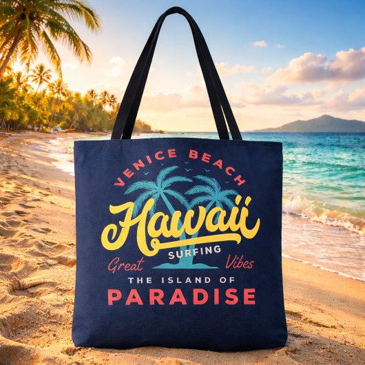 Tote Bag Venice Beach Hawaii Surf