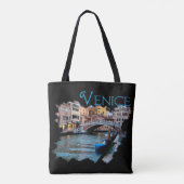 Tote Bag Venise, Italie : Le long du canal (Dos)