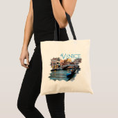 Tote Bag Venise, Italie : Le long du canal (Devant (produit))