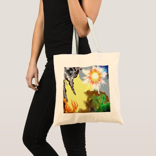 Tote Bag Vent et feu de la terre (Devant (produit))