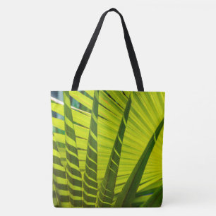Tote Bag Ventilateur Feuille Palm, Kauai, Hawaiian Beach Ba