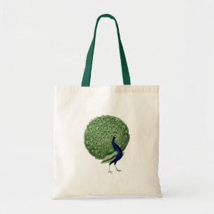 Tote Bag Ventilateur ouvert Peacock vintage