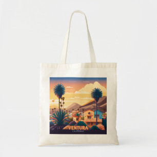 Tote Bag Ventura Sunset Mounts Californie du Sud Rétro