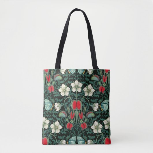 Tote Bag Vénus Flytrap et papillon (Devant)