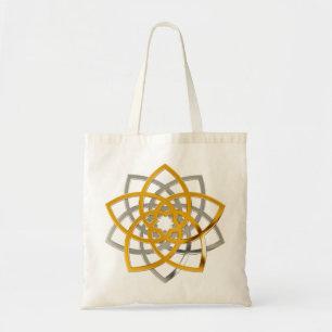 Tote Bag Venusblume Duo Gold Silver