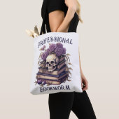 Tote Bag Ver de bibliothèque professionnel (De près)