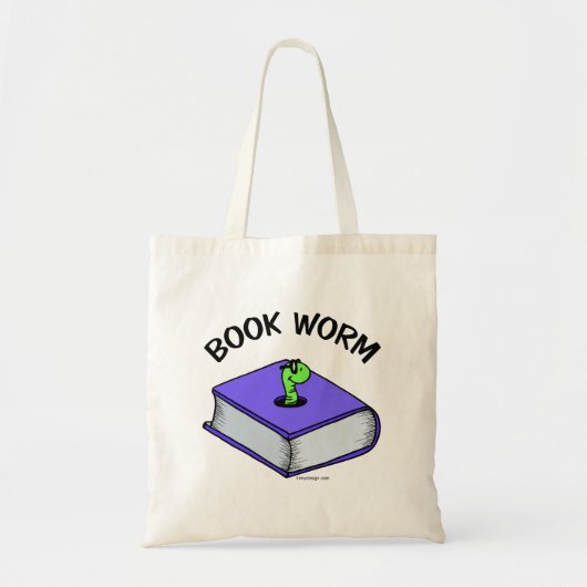Tote Bag Ver de livre (Devant)