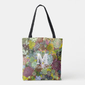 Tote Bag Verdure colorée Succulents (Dos)