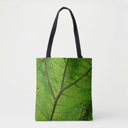 Tote Bag Verdure des veines feuilles de papillon (Devant)