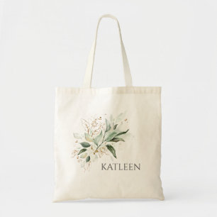 Tote Bag Verdure or Feuilles Élégant Moderne
