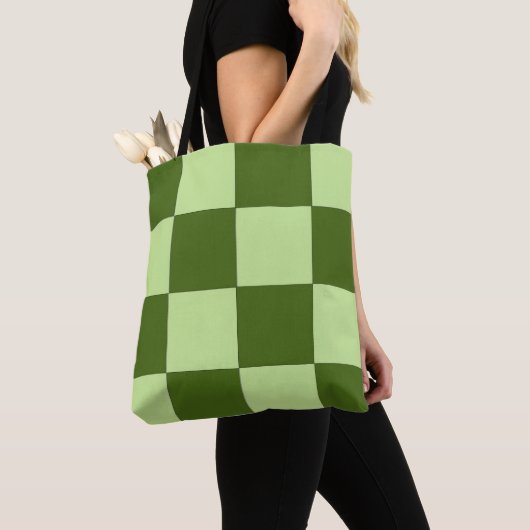 Tote Bag Vérificateurs vert foncé et vert clair (De près)