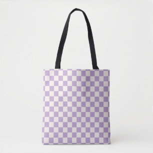 Tote Bag Vérification du pourpre, Motif de tableau de contr