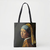 Tote Bag Vermeer - La fille avec une oreille perle (Devant)