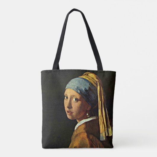 Tote Bag Vermeer - La fille avec une oreille perle (Dos)