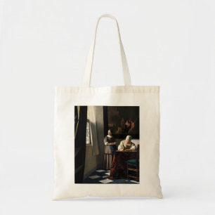 Tote Bag Vermeer - Lady Écrire une lettre avec sa bonne