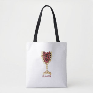 Tote Bag Verre à vin Corks Personnalisé