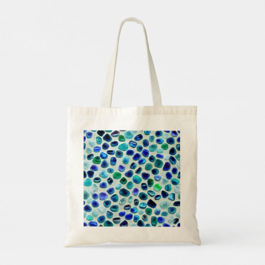 Tote Bag Verre bleu et vert vif (Dos)