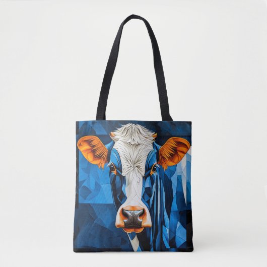 Tote Bag Verre coloré vache (Devant)