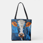 Tote Bag Verre coloré vache (Dos)