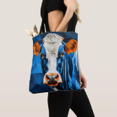 Tote Bag Verre coloré vache (De près)