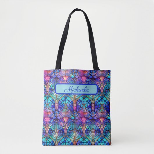 Tote Bag Verre coloré vif - Personnalisé (Devant)