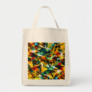 Tote Bag Verre cristal abstrait géométrique moderne coloré