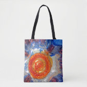 Tote Bag Verre d'Art Cosmos - Van Gogh Orange Sun (Devant)