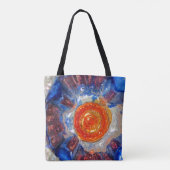 Tote Bag Verre d'Art Cosmos - Van Gogh Orange Sun (Dos)