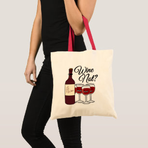 Tote Bag Verre de rose rouge pinot d'alcool de raisins de